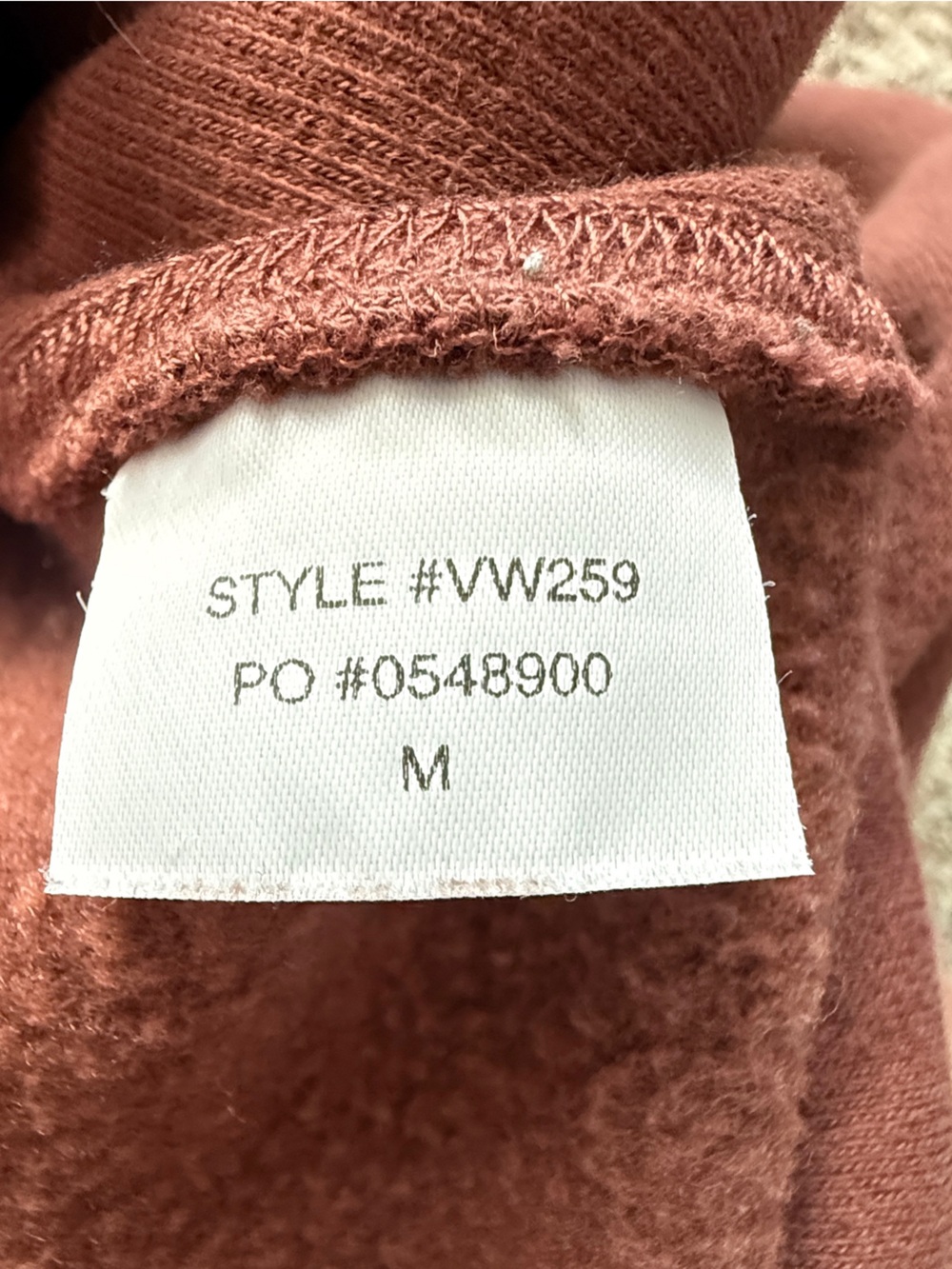 Vuori Terracotta Brown Cropped Sweatshirt - Picture 7 of 7